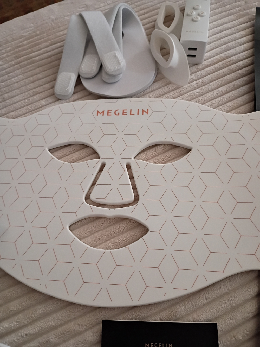 Megelin White LED Facial Mask for Women Skincare